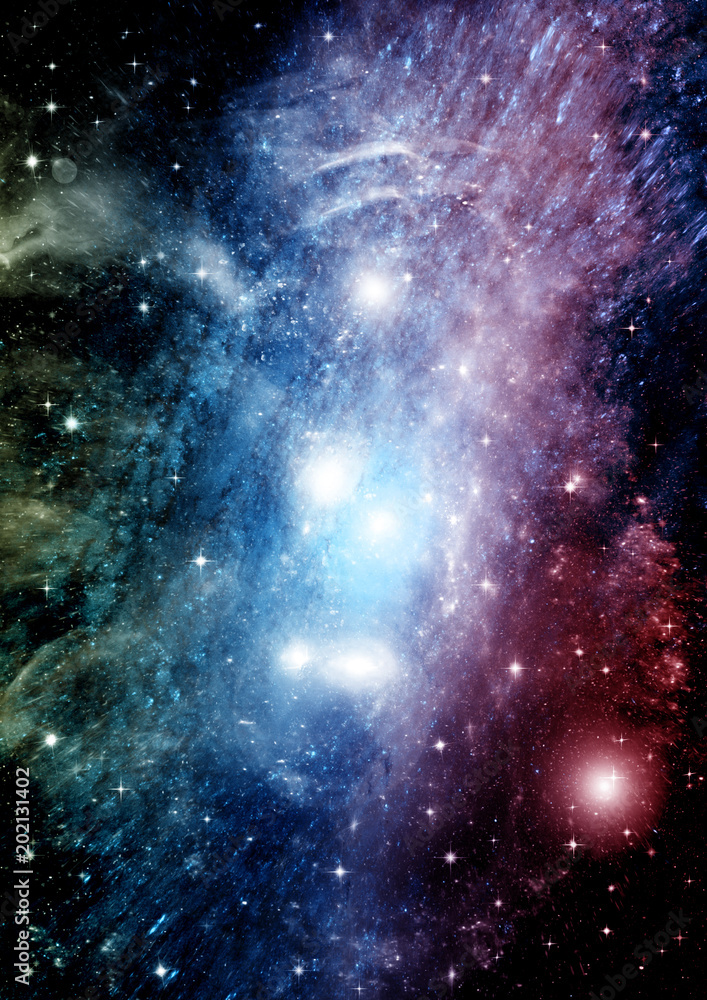 Naklejka premium galaxy in a free space