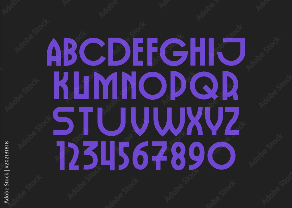 Hand Drawn alphabet. Modern vector font. Creative typeface.