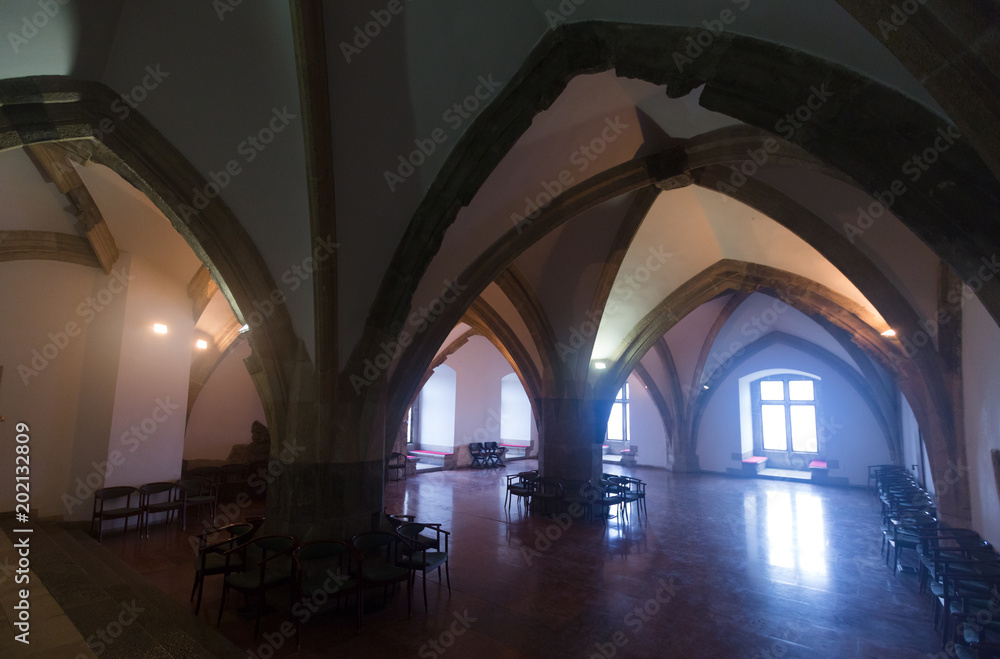 Interior of main hall of Buda Castle