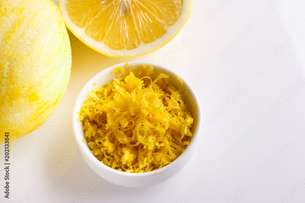 Lemon and juice on a white background Lemon and juice on a white background