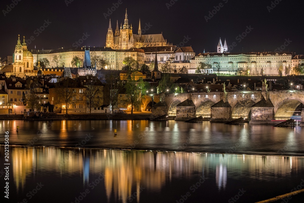 Prague castle and Charles bridge Prague castle and Charles bridge