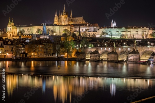 Prague castle and Charles bridge © Michal