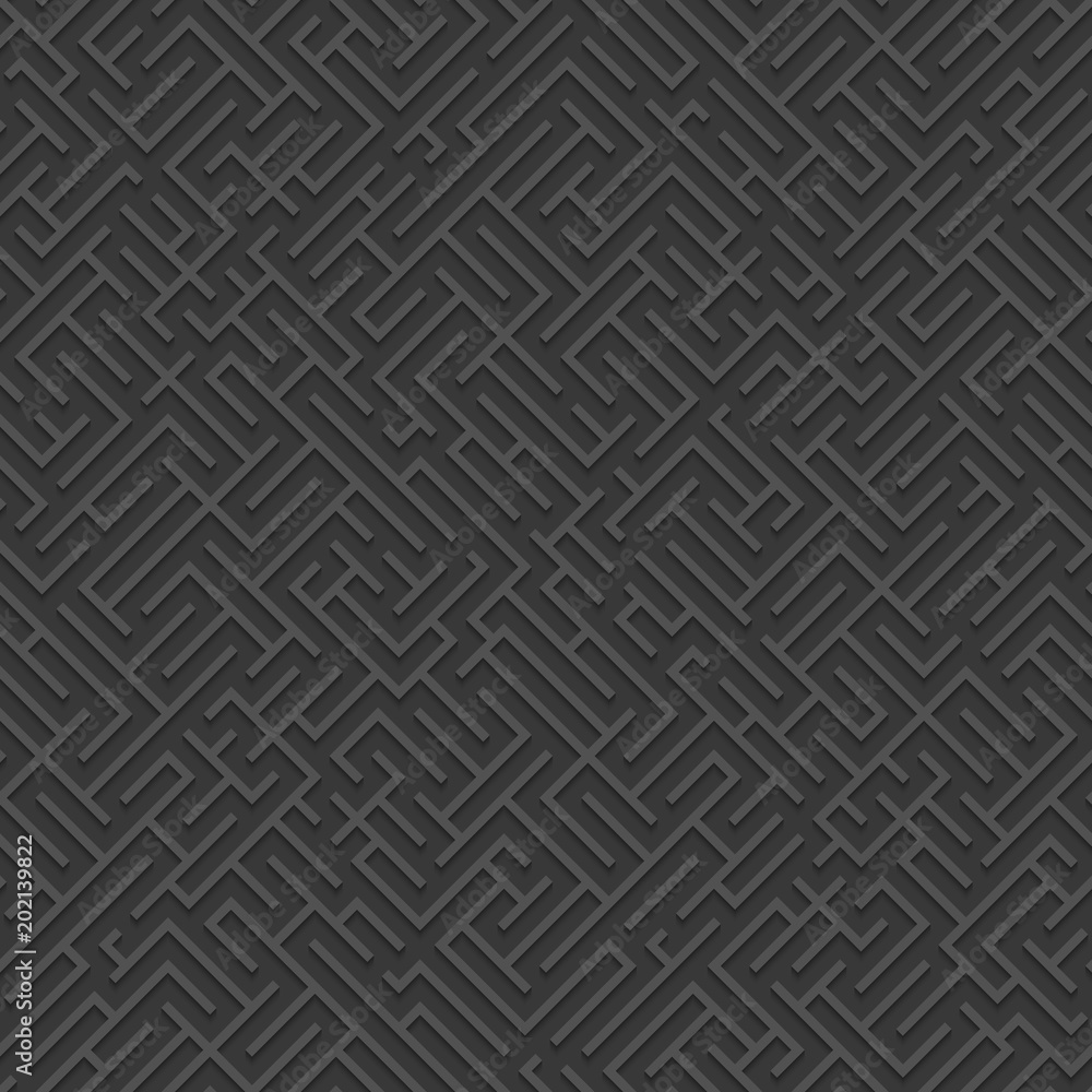 Striped seamless geometric background. Monochrome maze seamless pattern. Striped seamless geometric background. Monochrome maze seamless pattern.