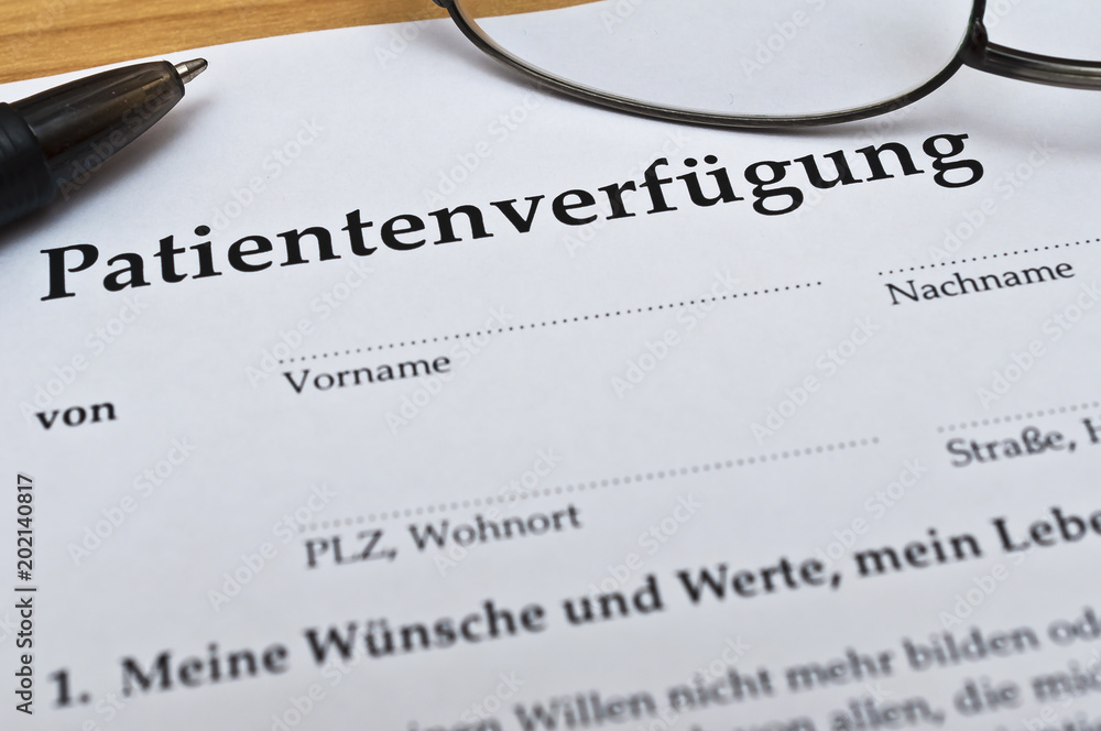 Patientenverfügung Patientenverfügung