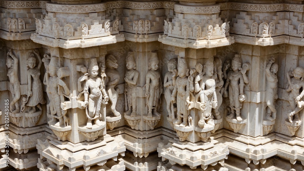 Hinduistischer Tempel in Udaipur, Rajasthan in Indien