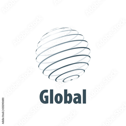 vector logo globe