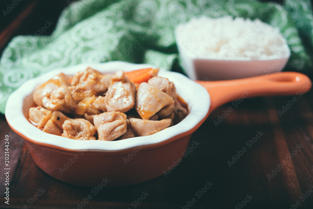 Bowl with fresh cooked meat Bowl with fresh cooked meat