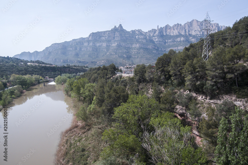 Llobregat river. Barcelona. Aerial view Llobregat river. Barcelona. Aerial view