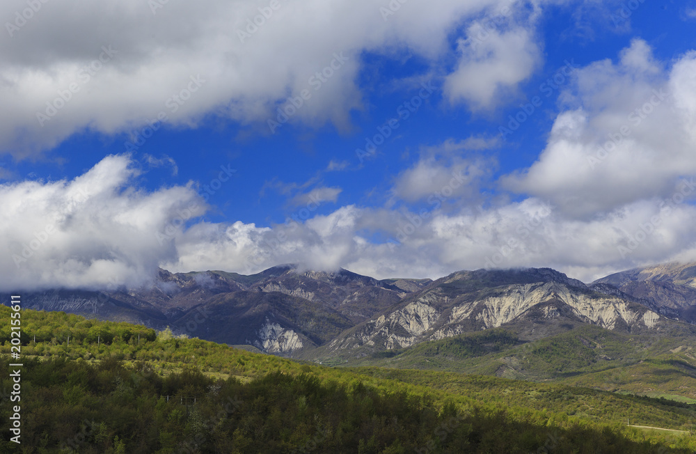 Spring in the mountains - obrazy, fototapety, plakaty 