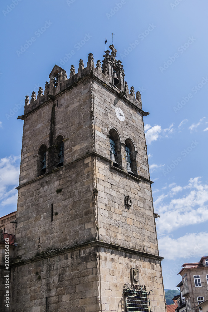 Church of Our Lady of Oliveira (Nossa Senhora da Oliveira) in Guimaraes, Portugal. Nossa Senhora da Oliveira is one of the most significant examples of Gothic architecture in the north of the country.