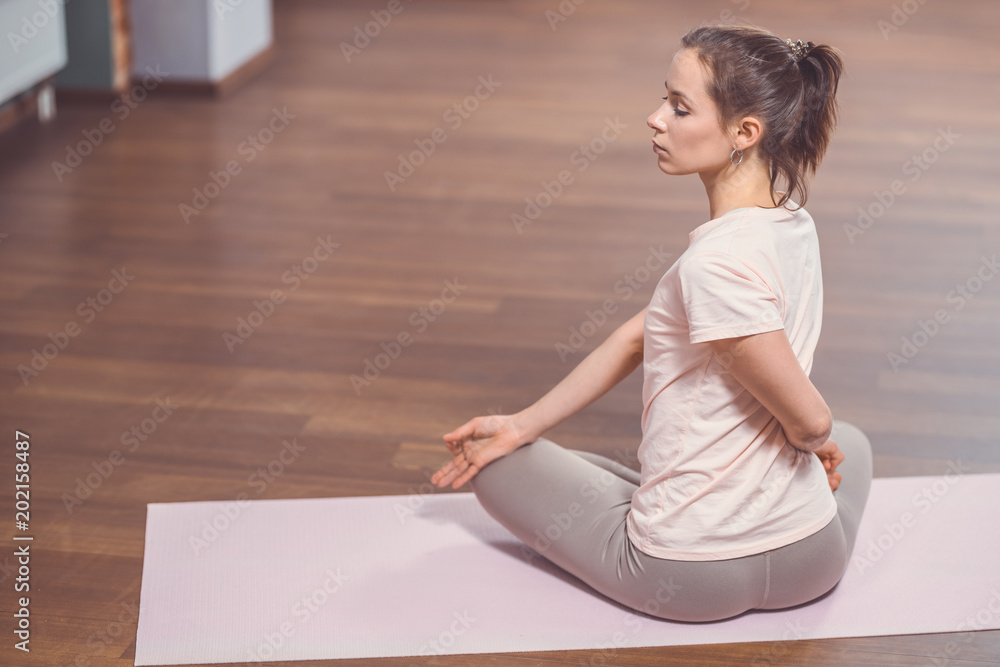 Young woman doing yoga Young woman doing yoga