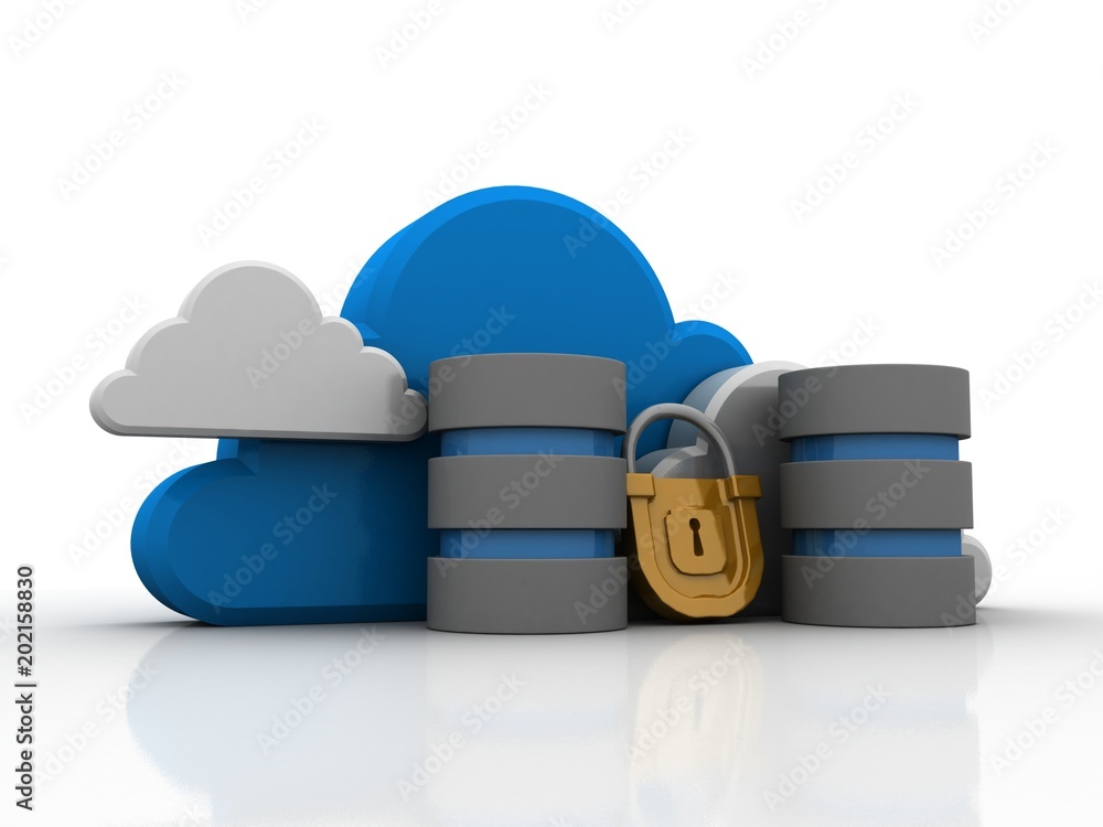 3d rendering Cloud computing, security
3d rendering Cloud computing, security
