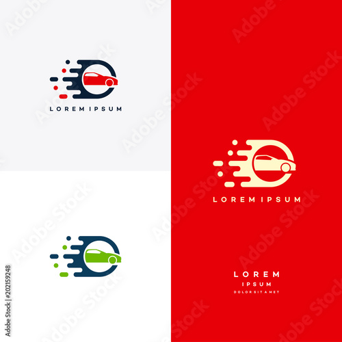 Fast Car Logo template vector, Car Race logo concept