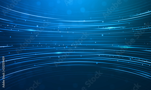 Abstract blue glitter line ...