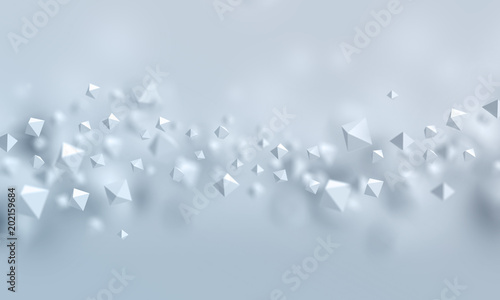 Abstract 3d polygonal futuristic background