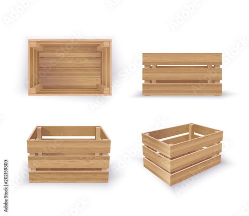 Empty Wooden Crates photo