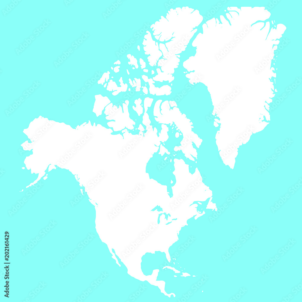 Obraz premium north america map vector