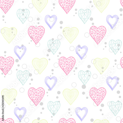 Heart abstract pattern