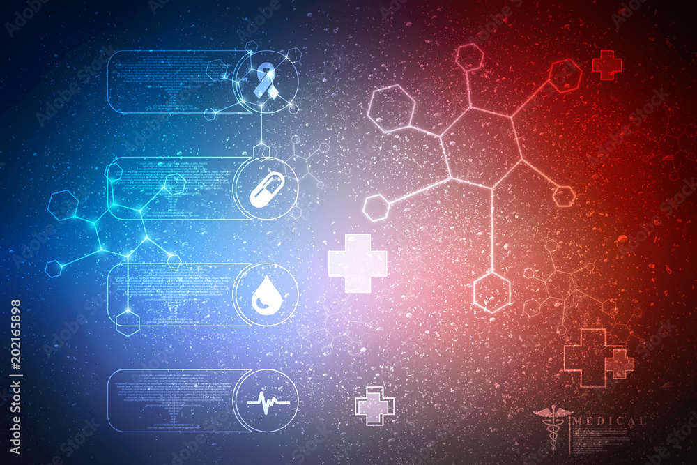 2D illustration medical structure background 2D illustration medical structure background