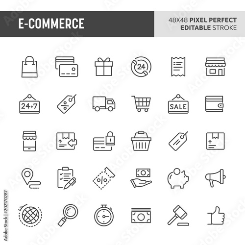 E-commerce Vector Icon Set
