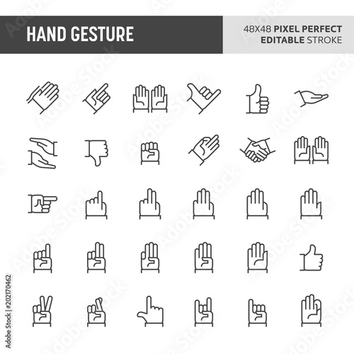 Hand Gesture Icon Set