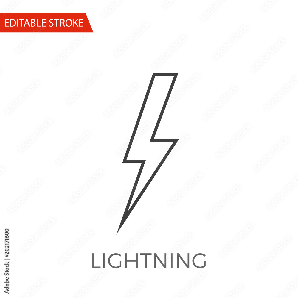 Lightning Vector Icon Lightning Vector Icon
