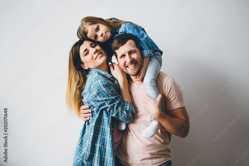 Funny family photo. Funny family photo.