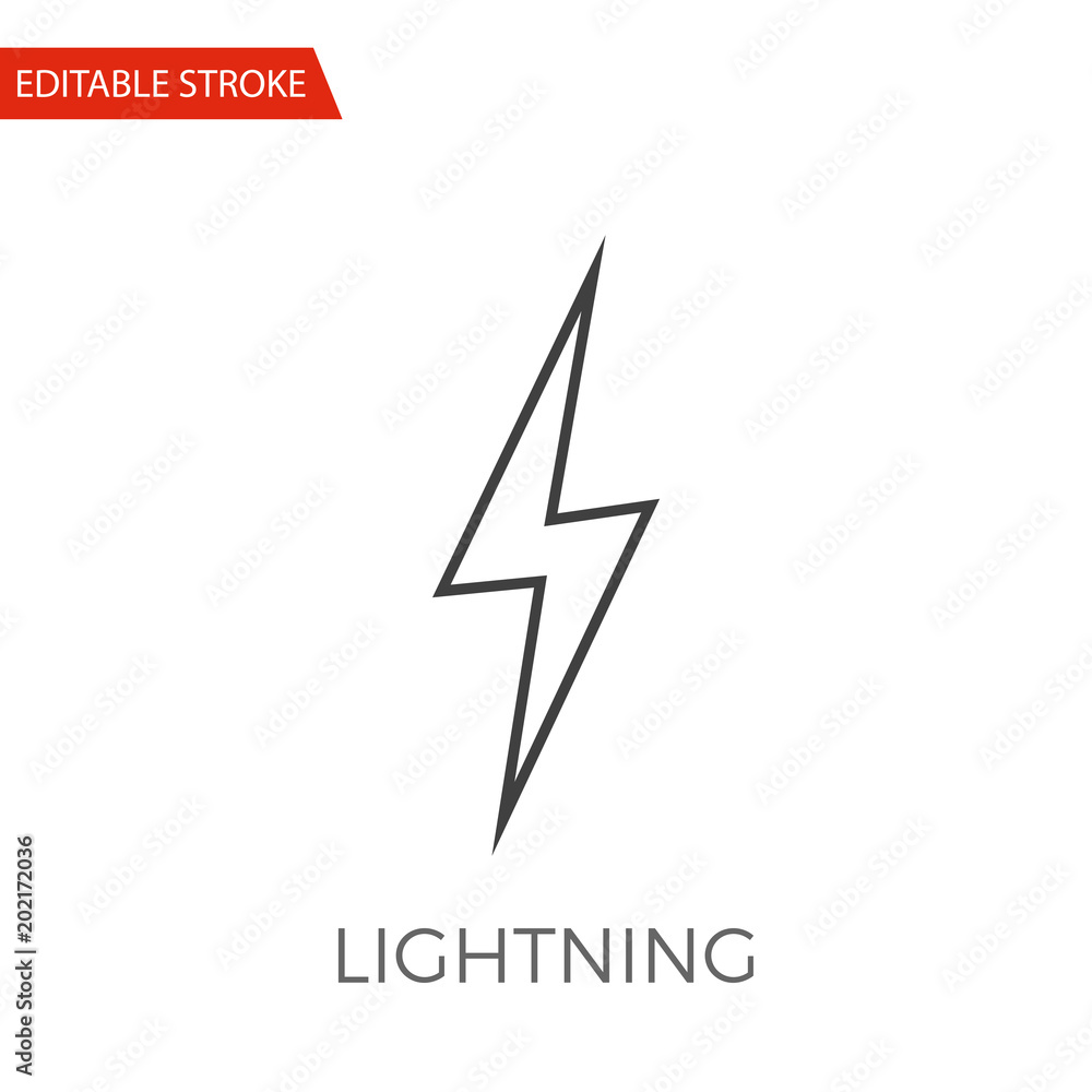 Lightning Vector Icon Lightning Vector Icon