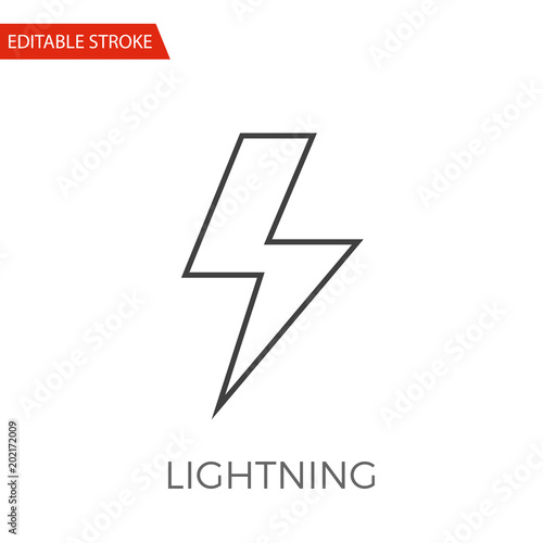 фотографія Lightning Vector Icon