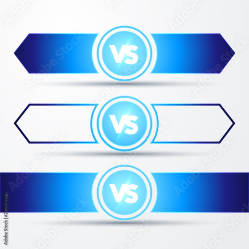 vector illustration isolated VS versus sign concept of confrontation, together, standoff, final fighting.