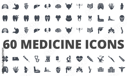 Medicine silhouette icon vector