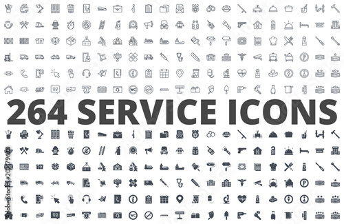 Service line silhouette icon vector