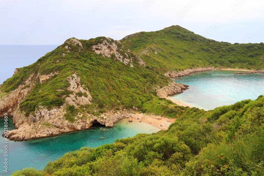Corfu hidden beach