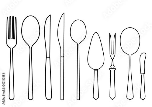 Vector illustration of spoon