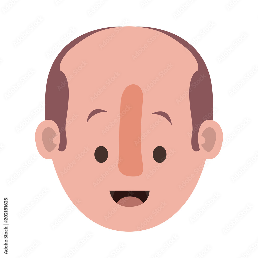 young man head character vector illustration design young man head character vector illustration design