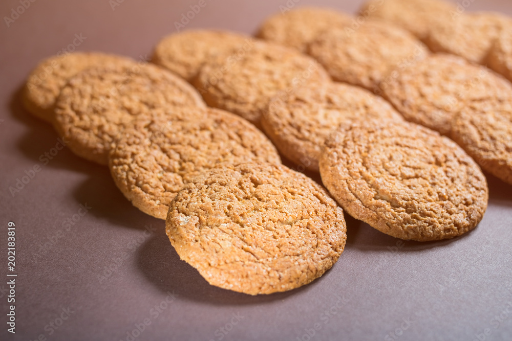 Oat cookies. Food Pattern, background. Healthy food, breakfast, snack. Oat cookies. Food Pattern, background. Healthy food, breakfast, snack.