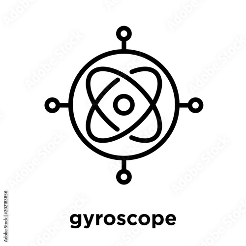 gyroscope icon isolated on white background