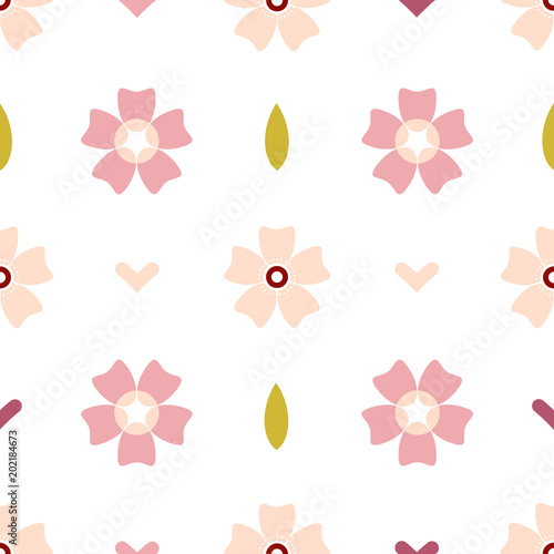 Seamless flower pattern.