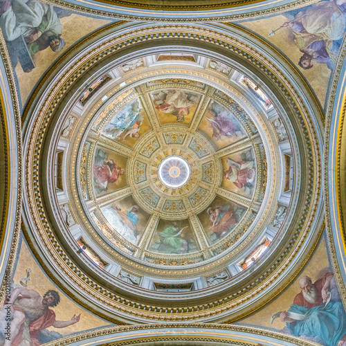 Dome of the Church of Santa Maria in Aquiro  in Rome  Italy.