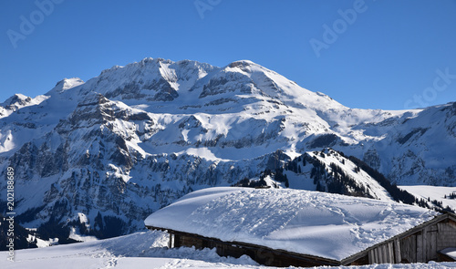 Chalet dans l'Oberland bernois en Suisse
