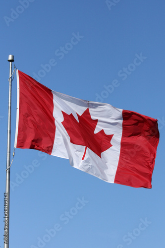 Canadian Flag - Vancouver City, BC, Canada