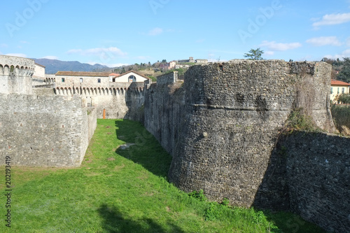 Medieval Firmafede fortress in Sarzana city, Italy photo