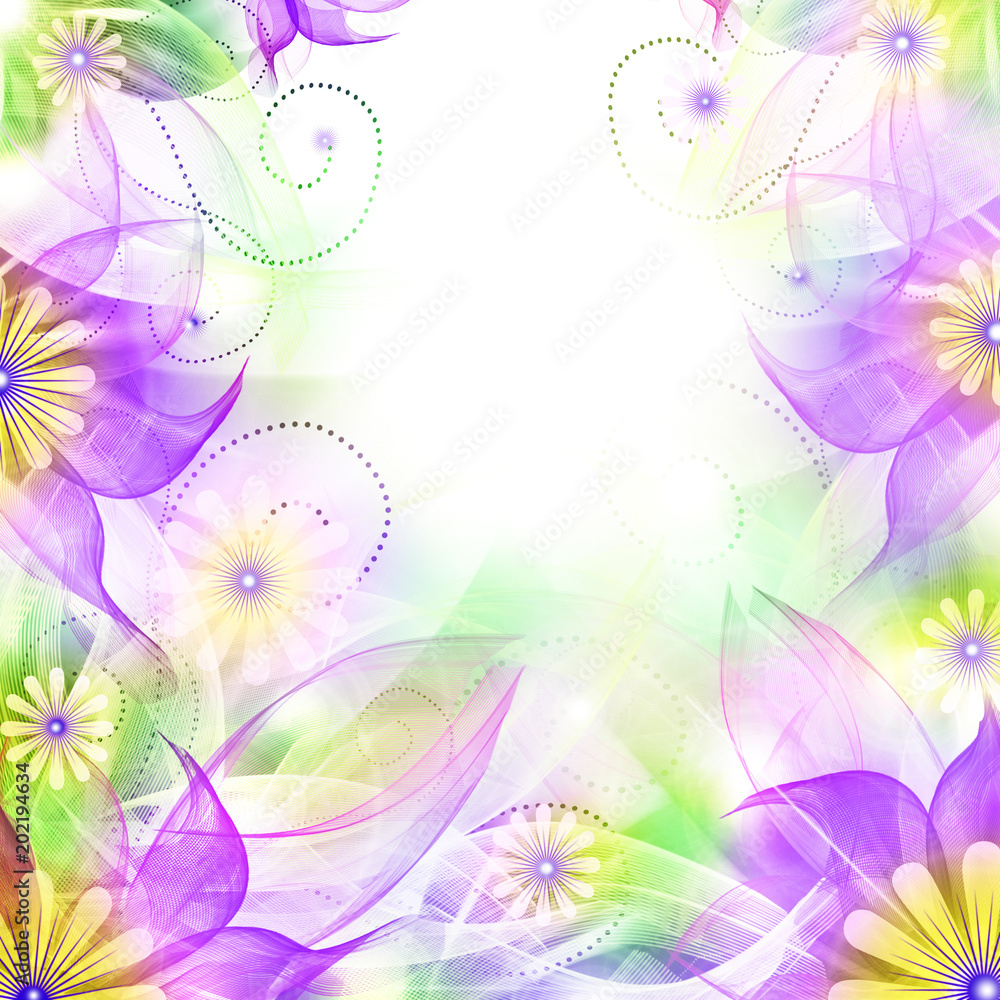 Obraz premium Floral romantic tender background