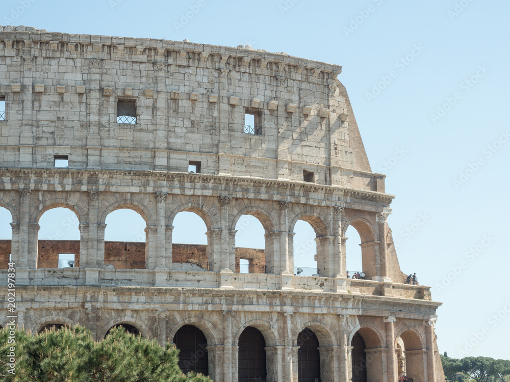 21 april 2018, coliseum, Rome Italy. Lots of tourists