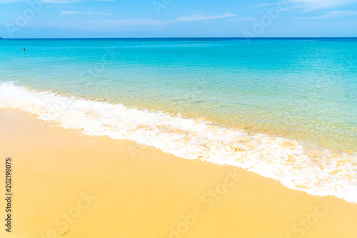 Beautiful tropical beach and sea in paradise island