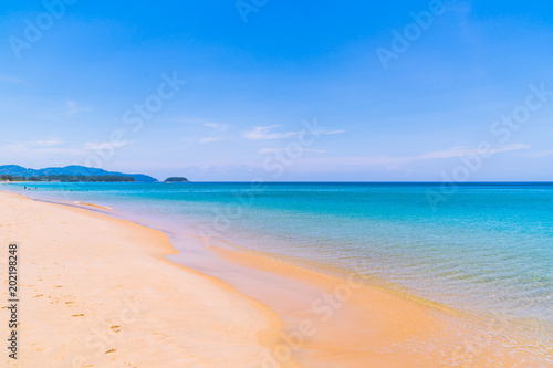 Beautiful tropical beach and sea in paradise island