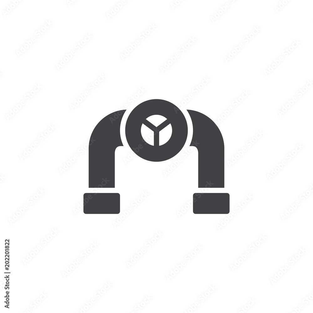 Oil pipeline vector icon. filled flat sign for mobile concept and web design. Gas Pipeline valve solid icon. Symbol, logo illustration. Pixel perfect vector graphics Oil pipeline vector icon. filled flat sign for mobile concept and web design. Gas Pipeline valve solid icon. Symbol, logo illustration. Pixel perfect vector graphics