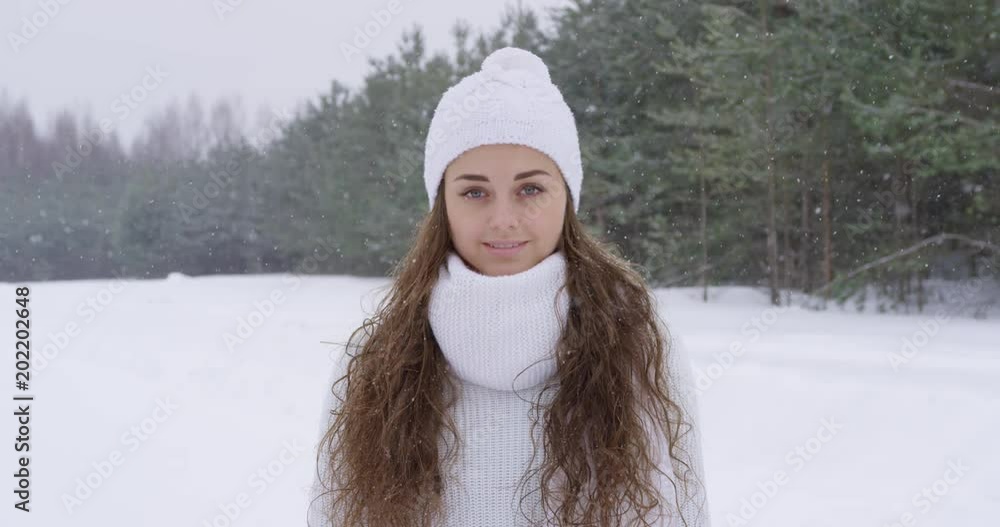 Young woman winter portrait Young woman winter portrait