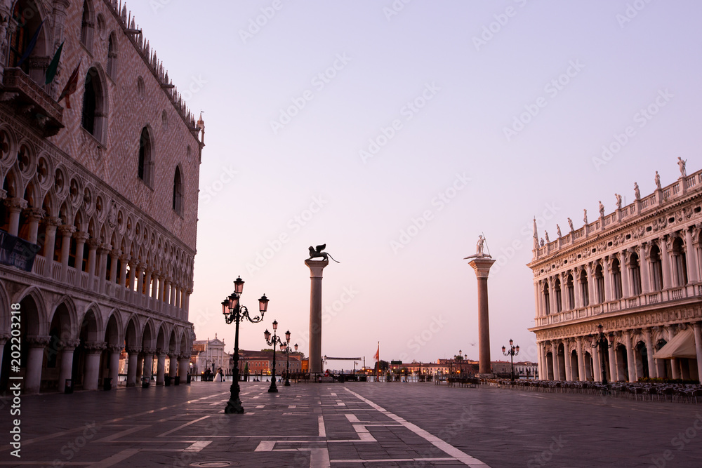 Piazza San Marco early in the morning