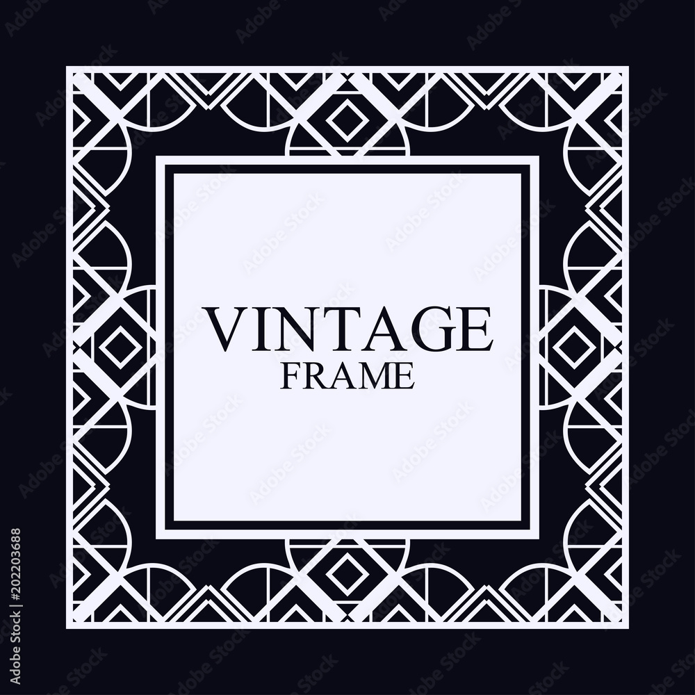 Art Deco frame border Art Deco frame border
